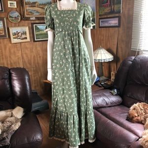 Handmade Cottagecore Prairie Vintage Floral Boho Dress